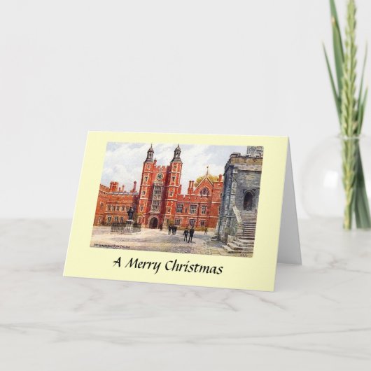 Carte de Noël - The Quadrangle, Eton College (Devant)
