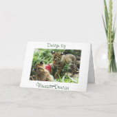 Carte de Noël Tiger (Dos)