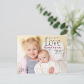 Carte de Noël - Tout ce dont vous avez besoin est (Debout devant)