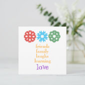Carte de Noël "Tout ce qui compte" (Debout devant)