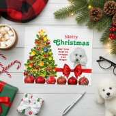 Carte de Noël Toy Poodle Joyeux Noël