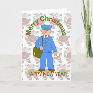 Carte de Noël Toy Postman