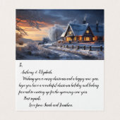 Carte de Noël, traditionnelle (Inside Unfolded)