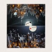 Carte de Noël, traditionnelle (Outside Unfolded)