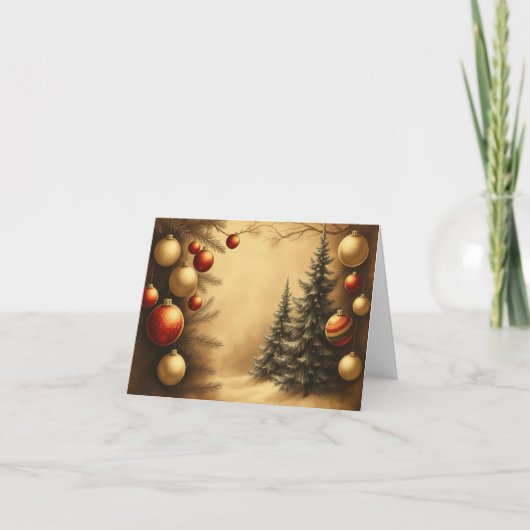 Carte de Noël traditionnelle (Devant)