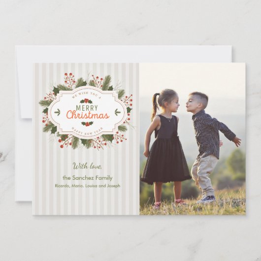 Carte de Noël traditionnelle (Devant)