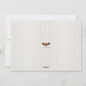 Carte de Noël traditionnelle (Dos)