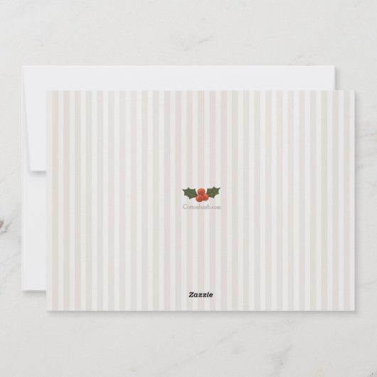 Carte de Noël traditionnelle (Dos)