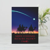 Carte de Noël traditionnelle à trois sages (Debout devant)