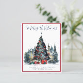 Carte de Noël traditionnelle Budget (Debout devant)