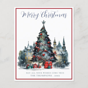 Carte de Noël traditionnelle Budget