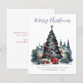 Carte de Noël traditionnelle Budget (Devant / Derrière)