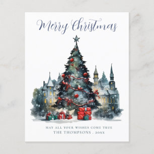 Carte de Noël traditionnelle Budget