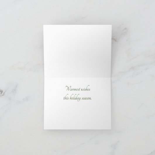 Carte de Noël traditionnelle de Noël (Intérieur)