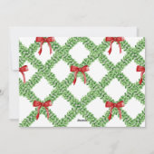 Carte de Noël traditionnelle Garland (Dos)