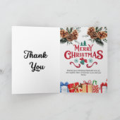 Carte de Noël traditionnelle Joyeuse avec cônes de (Intérieur)