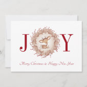 Carte de Noël traditionnelle Nouvel An (Devant)