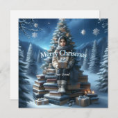 Carte de Noël traditionnelle vintage (Devant / Derrière)