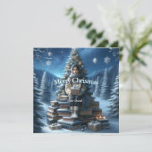 Carte de Noël traditionnelle vintage (Debout devant)