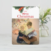 Carte de Noël traditionnelle Wareath (Debout devant)