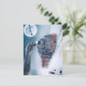 Carte de Noël Train de Noël (Debout devant)