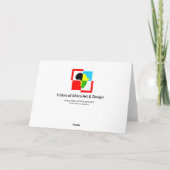 Carte de Noël tribale d'art africain de motif de (Dos)