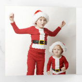 Carte de Noël Triple Arbre de Noël (Intérieur en premier)