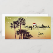 Carte de Noël Tropical (Devant / Derrière)