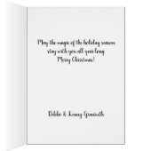 Carte de Noël Tropical Beach (Intérieur (Droit))