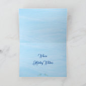 Carte de Noël Tropical Coastal Seashell (Intérieur)