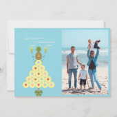 Carte de Noël Tropical Photo (Devant)