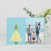 Carte de Noël Tropical Photo (Debout devant)