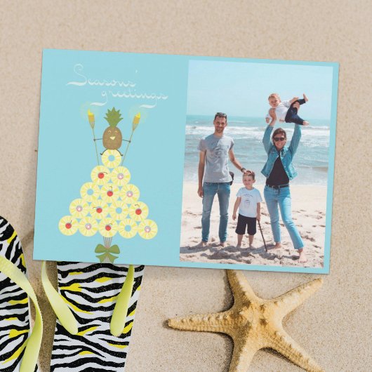 Carte de Noël Tropical Photo