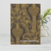 Carte de Noël Tropical vintage (Debout devant)