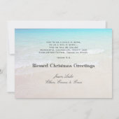 Carte de Noël Tropical Wreath 5x7 (Dos)