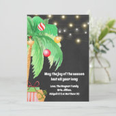 Carte de Noël tropicale (Debout devant)