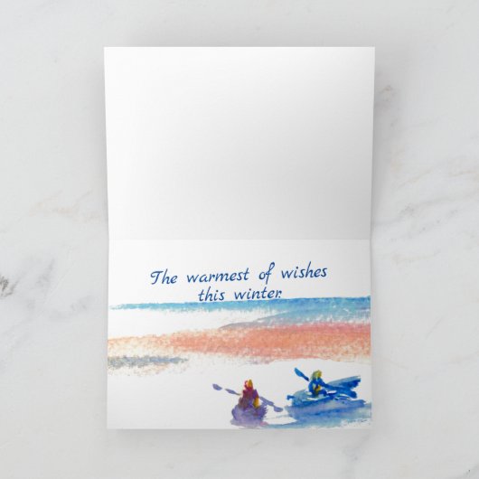 Carte de Noël tropicale (Intérieur)