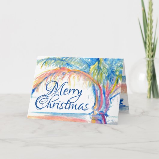 Carte de Noël tropicale (Devant)