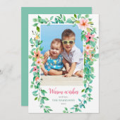 Carte de Noël tropicale (Devant / Derrière)