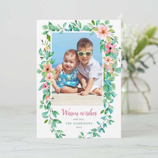 Carte de Noël tropicale (Debout devant)