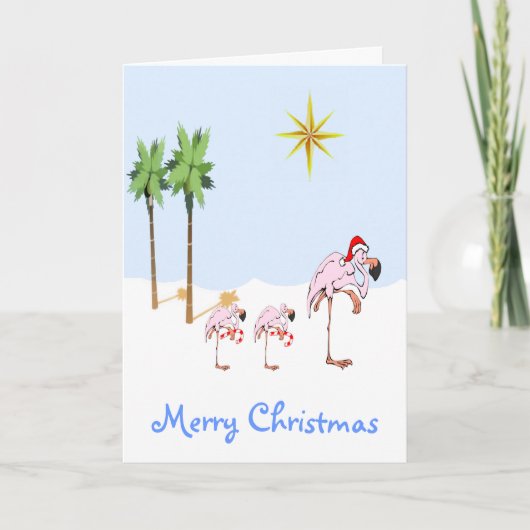 Carte de Noël tropicale (Devant)