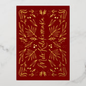 Carte de Noël tropicale hawaïenne Mele Kalikimaka (Recto)