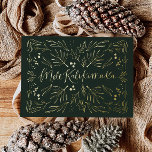 Carte de Noël tropicale hawaïenne Mele Kalikimaka<br><div class="desc">Célébrez la saison avec nos vacances avec des oeuvres originales de lettrage et de feuillage - la façon parfaite de personnaliser un accueil à votre famille et vos amis.</div>