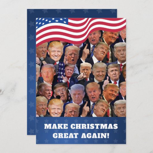 Carte de Noël Trump (Devant / Derrière)