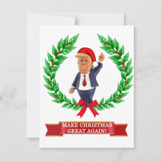 Carte de Noël Trump (Devant)