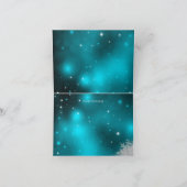 Carte de Noël Turquoise Crystal Snowflake (Intérieur)