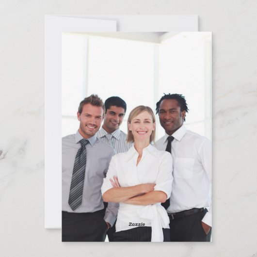 Carte de Noël turquoise Watercolor (Dos)