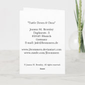 Carte de Noël TurtleDoves & Déco (Dos)