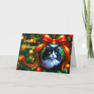 Carte de Noël Tuxedo