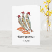 Carte de Noël Tuyo Filipino (Fleur jaune)